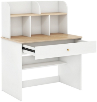 COSTWAY Kindertisch, Kinderschreibtisch, Holz, mit Ablagefach, 80 x 48 x 102 cm