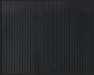 vidaXL Teppich Rechteckig Schwarz 80x100 cm Bambus 376900