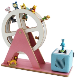 Holzura Kinderregal Tonie Regal Riesenrad mit magnetischem Rahmen für Toniefiguren