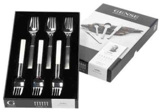 Gense Cake fork Nobel 15. 2 cm 6 pcs. Matt/Blank steel