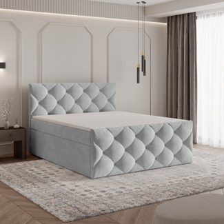 Masseno Boxbett ROVARI 140x200 cm mit Bonell Matratze und Topper