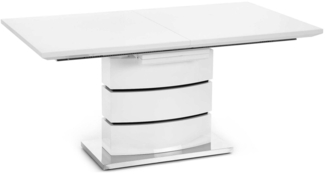 99rooms Nobel Esszimmertisch Weiß 160÷200x90x75 cm