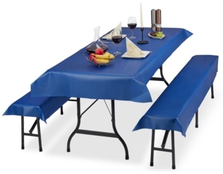 6x Bierzeltgarnitur Auflage blau 10035256