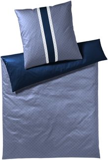 JOOP! Comfort Satin Bettwäsche Signature 4088-2 Deep Sea blau 135x200