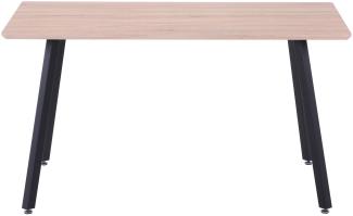 Esstisch ZETEL in natur, T80 x B140 x H75 cm