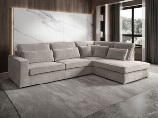 Beautysofa Ecksofa PARMA Die Lieferung beinhaltet die Lieferung in die Wohnung, im modernes Design, klassische Polsterecke inklusive Wellenfedern