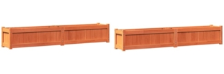 vidaXL Pflanzkübel 2 Stk. Wachsbraun Massivholz Kiefer 837499