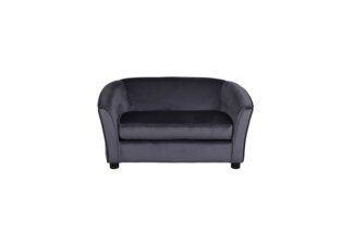 ebuy24 Sofa Velvet Sofa 2 Personen für Kind grau, 1 Teile