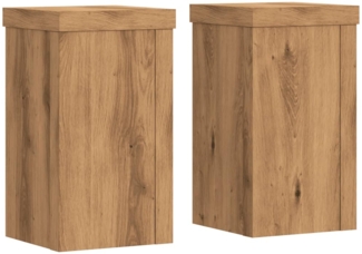vidaXL Pflanzenständer 2 Stk. Artisan-Eiche 10x10x18 cm Holzwerkstoff 852887