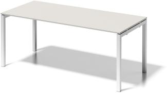 Cito Schreibtisch, 740 mm höhenfixes U-Gestell, H 19 x B 1800 x T 800 mm, Dekor grauweiß, Gestell verkehrsweiß