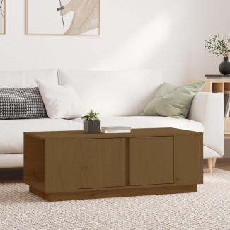 vidaXL Couchtisch Honigbraun 110 x 50 x 40 cm Massivholz Kiefer [814432]
