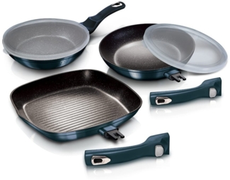 Berlinger Haus Berlinger Haus Set mit 3 Granitpfannen Metallic Line BH7049