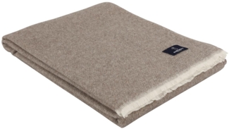 Eskimo Wohndecke Venezia tortora melange 100% Merinowolle 130x180