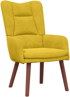 vidaXL Sessel Gelb 63 x 67 x 94 cm Samt 42001810