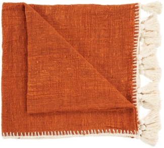 Der Stitch Bettüberwurf - Terrakotta - Terrakotta - 246x126x1cm