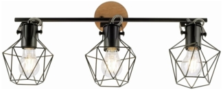 JUST LIGHT 15673-78 Deckenleuchte JARO Holz-natur 3-flammig