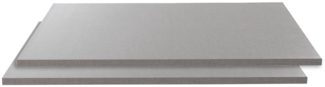 rauch Einlegeboden ORANGE, B 66 x T 48 cm, Grau, Texline Dekor, (2 St), Grau, Texline Dekor, mit 4 Bodenträgern, Made in Germany