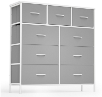 Bealife Kommode,mit 9 Schubladen,Sideboard,Mehrzweckschrank,Schubladenschrank, 30 x 100 x 100 cm (T x B x H)