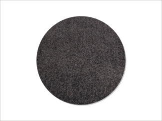 Keilbach Designprodukte Fußmatte point-grande Durchmesser 115cm, rund, Höhe: 9 mm, rutschfest, 30°C waschbar