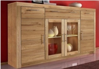 Highboard Anrichte Kommode wildeiche teilmassiv, geölt