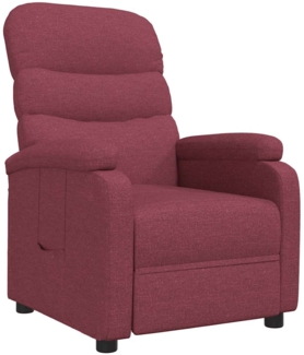 vidaXL Relaxsessel Weinrot Stoff 342703