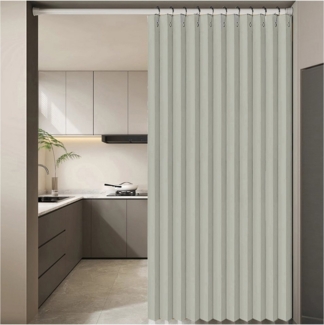 Jibenhome Vorhang Extra breite Raumteiler Vorhang für Terrassentür, Wasserdicht, Schiebevorhang für Wohnzimmer & Schlafzimmer Trennwand Sichtschutz