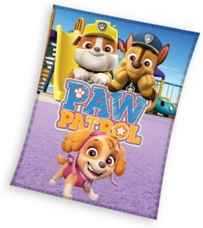 Kinderdecke PAW Patrol Fleecedecke Kuscheldecke 150 x 200 cm, PAW PATROL