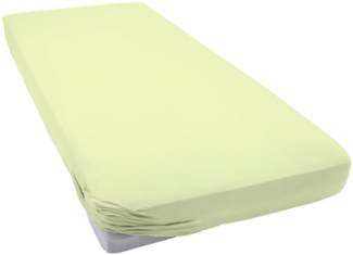 Janine Mako Jersey Spannbetttuch Bettlaken 140-160x200 cm OVP 5007 06 limone