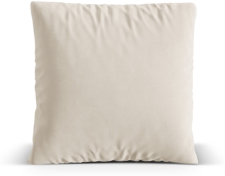 Micadoni Kissen Nuria Samt Beige 70 x 70 x 15