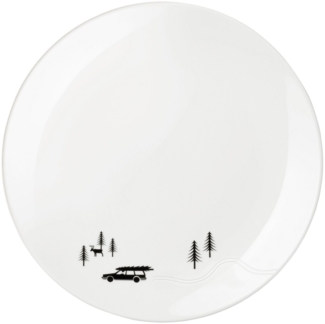 ASA Selection Dessertteller, Skidding Xmas Snow Tracks, L. 205mm, B. 205mm, H. 22mm