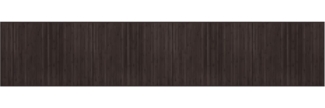 vidaXL Teppich Rechteckig Dunkelbraun 80x400 cm Bambus 376923