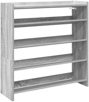 vidaXL Schuhregal Grau Sonoma 80x25x81 cm Holzwerkstoff 859910