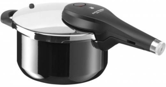 WMF Schnellkochtopf Fusiontec Perfect Premium 4,5l | Induktionsgeeignet | Allherdboden | abnehmbarer Griff | schwarz