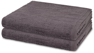 Ross Premium 2 tlg. Frottier-Set - 2 X Duschtuch (70 X 140cm) - 500 - Schiefer