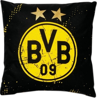 BVB 'Sterne' Borussia Dortmund Kissen schwarz/gelb