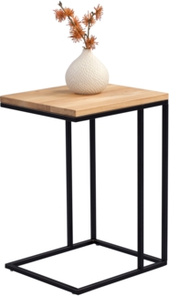 Beistelltisch Frank 2 / Finn , Holzfarben , 43 x 62 x 38 cm