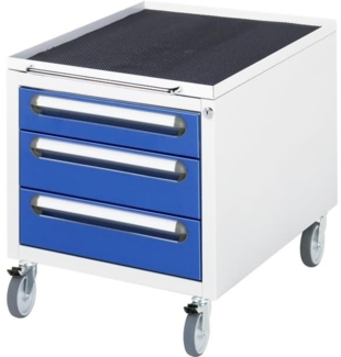 Rau Rollcontainer 480 x 600 x 540 mm 3xSchublade lichtgrau/enzianblau