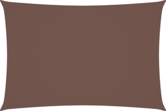 vidaXL Sonnensegel Oxford-Gewebe Rechteckig 3x5 m Braun 135817