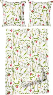 Erwin Müller Bettwäsche Bettwäsche, Seersucker, 2 teilig, Perkal-Seersucker Blumen