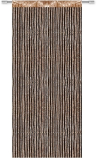 Fadenvorhang Lurex- Optik Fadengardine mit Stangendurchzug Türvorhang, attraktiv und modern in vielen verschiedenen Ausführungen erhältlich 300 x 250 cm gold - gelbgold
