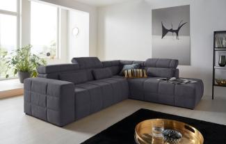DOMO collection Ecksofa Brandon L-Form, auch in Leder, inklusive Kopfteilverstellung, wahlweise mit Sitztiefenverstellung
