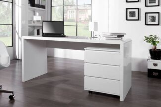 riess-ambiente Schreibtisch FAST TRADE 160cm weiß, Arbeitszimmer · Hochglanz · groß · Modern Design · Home Office