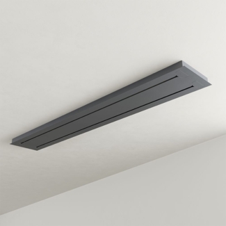 s.luce Modular Balken Baldachin mehrflammig Rechteckig Schwarz 160cm