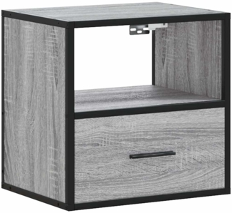 vidaXL Wand-Nachttisch Grau Sonoma 40x31x39,5 cm 848740
