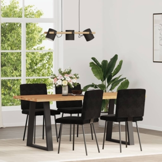 vidaXL Esszimmerstühle 4 Stk. Schwarz Samt 3315262