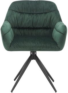 loft24 Esszimmerstuhl Wong (Set, 2 St), Stuhl mit Armlehne, Armlehnstuhl, Samtoptik, Metallgestell, modern