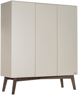 Kidsmill Sixties Kleiderschrank 3-türig Oatmeal /