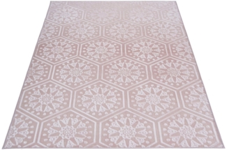my home Teppich Stina, rechteckig, Höhe: 7 mm, Hoch-Tief-Effekt, mit Muster, Teppiche