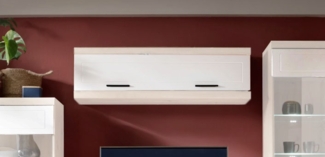 Hängeschrank "Kvantum" Wandschrank 152cm weiß matt MDF