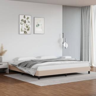 vidaXL Bettgestell Cappuccino-Braun 200x200 cm Kunstleder [346927]